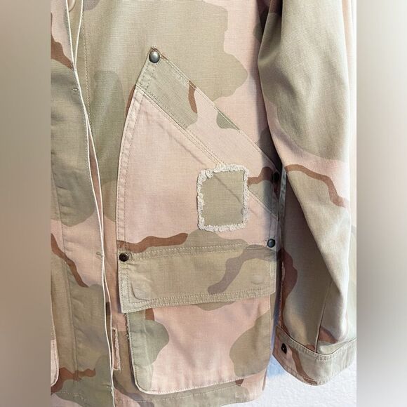 ANTHROPOLOGIE Lida Pink Camo Utility Jacket - Small - Picture 7 of 11